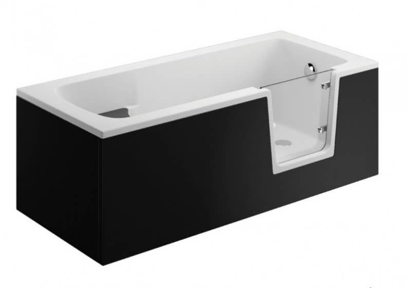 Панель для ванны AVO и VOVO - боковая панель 58 см черная