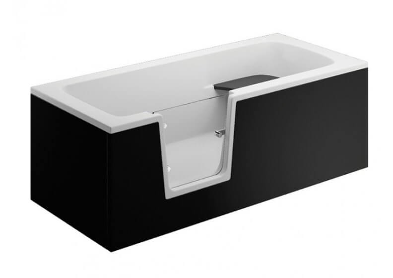 Панель для ванны VOVO - передняя панель 150 см черная