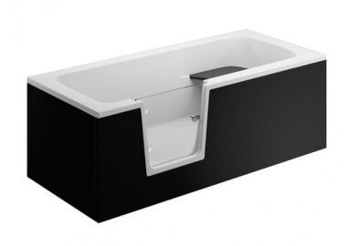 Панель для ванны VOVO - передняя панель 170 см черная